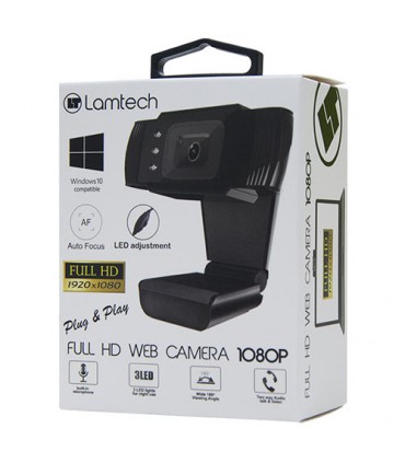LAMTECH FULL HD USB WEB CAMERA WITH LED 1080P