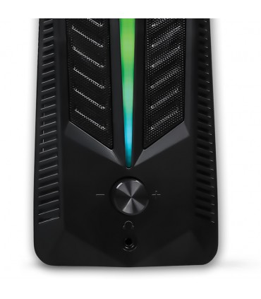 NOD Aurora 2.0 RGB Ηχεία Υπολογιστή 2.0 με RGB Φωτισμό και Ισχύ 16W σε Μαύρο Χρώμα