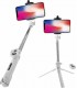 Lamtech Tripod Selfie Stick με Bluetooth Λευκό