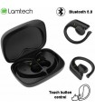 Lamtech LAM021820 Earbud Bluetooth Handsfree Ακουστικά με Θήκη Φόρτισης Μαύρα
