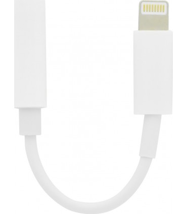 Lamtech Μετατροπέας Lightning male σε 3.5mm female Λευκό (LAM063005)
