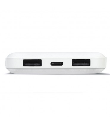 Lamtech LAM112105 Power Bank 10000mAh με 2 Θύρες USB-A Λευκό