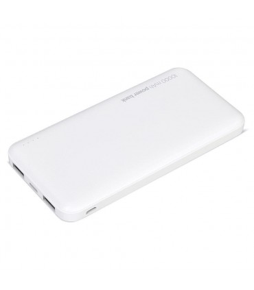 Lamtech LAM112105 Power Bank 10000mAh με 2 Θύρες USB-A Λευκό