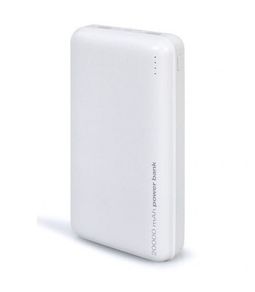 Lamtech LAM112129 Power Bank 20000mAh με 2 Θύρες USB-A Λευκό
