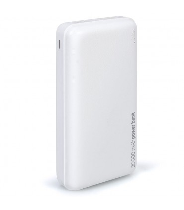 Lamtech LAM112129 Power Bank 20000mAh με 2 Θύρες USB-A Λευκό