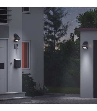 Goobay 45802 Επιτοίχιο Ηλιακό Φωτιστικό 1.5W 220lm με Αισθητήρα Κίνησης IP65