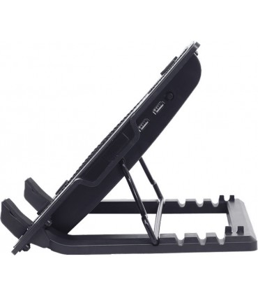 Gembird Cooling Pad για Laptop έως 17" με 1 Ανεμιστήρα και Φωτισμό (NBS-1F17T-01)