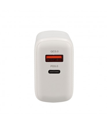 Lamtech Φορτιστής Χωρίς Καλώδιο με Θύρα USB-A και Θύρα USB-C 45W Power Delivery / Quick Charge 3.0 Μαύρος (LAM023541)