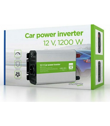 Energenie Inverter Αυτοκινήτου 1200W για Μετατροπή 12V DC σε 230V AC με 1xUSB