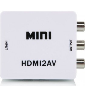 ΜΕΤΑΤΡΟΠΕΑΣ HDMI (A) ΘΗΛΥΚΟ ΣΕ 3 RCA ΘΗΛΥΚΑ ANGA PS-M640