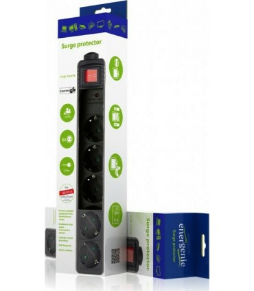 Energenie Πολύπριζο Ασφαλείας 5 Θέσεων με Διακόπτη και Καλώδιο 3m