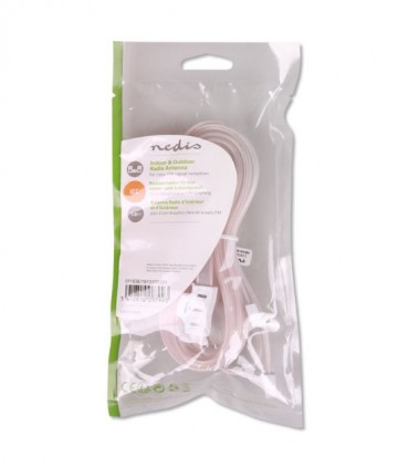 NEDIS ANFM105ME Indoor & Outdoor FM Antenna 87.5 - 108 MHz 0 - 15 km Range IEC 1