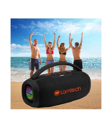 LAMTECH WIRELESS V5.3 BASS BOOST PARTY BOX 20W BLACK ORANGE