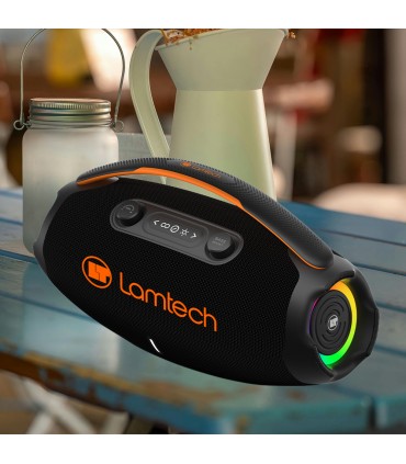 LAMTECH WIRELESS V5.3 STEREO PARTY BOX 60W BLACK ORANGE