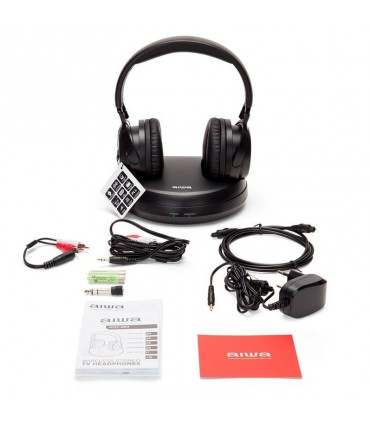 Aiwa WHF-930D Ασύρματα RF Ακουστικά Τηλεόρασης Over Ear Μαύρο
