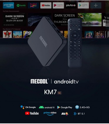 MECOOL TV Box KM7 SE, Google πιστοποίηση, 4K, 2/32GB, WiFi, Android 11