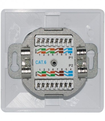 68246 CAT 6 DUP WHITE FLUSH MOUNT