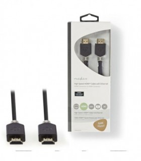 NEDIS CVBW34000AT20 High Speed HDMI Cable with Ethernet HDMI Connector-HDMI Conn
