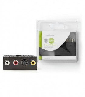 NEDIS CVGB31902BK Switchable SCART Adapter SCART Male - S-Video Female + 3x RCA