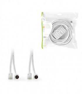 NEDIS CSGP4500WT50 Coax/CAT6 Combination Cable With Connectors 5.0 m
