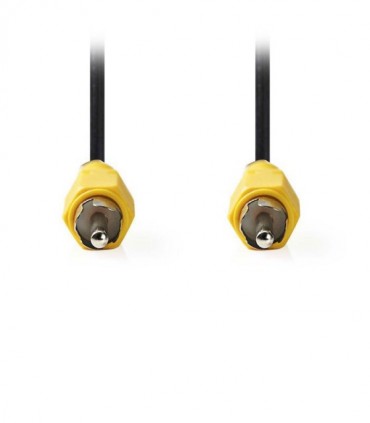 NEDIS CVGP24100BK100 Composite Video Cable, RCA Male - RCA Male, 10 m, Black