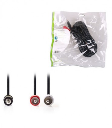NEDIS CAGP22200BK100 Stereo Audio Cable 3.5 mm Male-2xRCA Male 10m Black