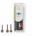 NEDIS CAGB22200BK20 Stereo Audio Cable 3.5 mm Male - 2x RCA Male 2.0 m Black