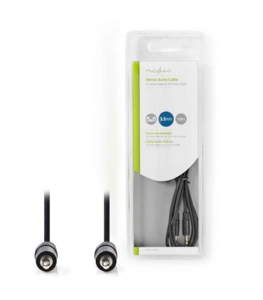 NEDIS CAGB22000BK15 Stereo Audio Cable 3.5 mm Male - 3.5 mm Male 1.5 m Black