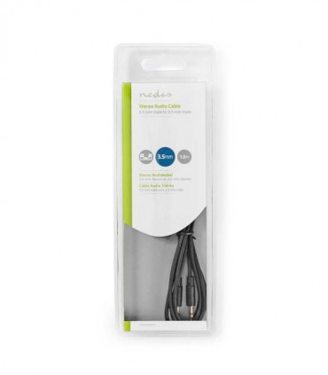 NEDIS CAGB22000BK15 Stereo Audio Cable 3.5 mm Male - 3.5 mm Male 1.5 m Black