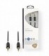 NEDIS CABW22000AT100 Stereo Audio Cable 3.5 mm Male - 3.5 mm Male 10 m Anthracit