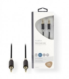 NEDIS CABW22000AT100 Stereo Audio Cable 3.5 mm Male - 3.5 mm Male 10 m Anthracit