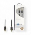 NEDIS CABW22000AT100 Stereo Audio Cable 3.5 mm Male - 3.5 mm Male 10 m Anthracit