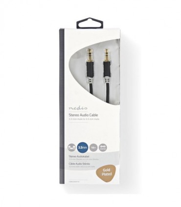 NEDIS CABW22000AT100 Stereo Audio Cable 3.5 mm Male - 3.5 mm Male 10 m Anthracit