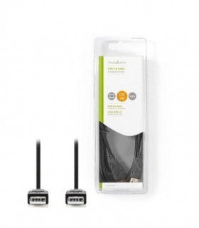 NEDIS CCGB60000BK20 USB 2.0 Cable A Male - A Male 2.0 m Black