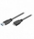 95734 USB 3.0 SuperSpeed cable 0.50m - USB 3.0 male A - USB 3.0 micro male B