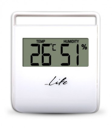 LIFE FLEXY Thermometer with hygrometer,White