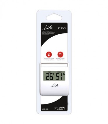 LIFE FLEXY Thermometer with hygrometer,White