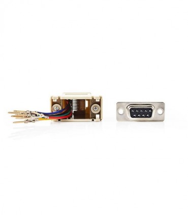 NEDIS CCGP52821IV D-Sub Adapter D-Sub 9-Pin Male - RJ45 (8P8C) Female Ivory
