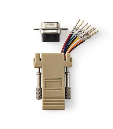 NEDIS CCGP52821IV D-Sub Adapter D-Sub 9-Pin Male - RJ45 (8P8C) Female Ivory