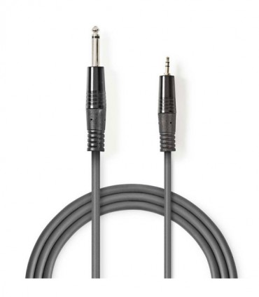 NEDIS COTH23205GY30 Stereo Audio Cable 6.35 mm Male - 3.5 mm Male 3.0m Grey
