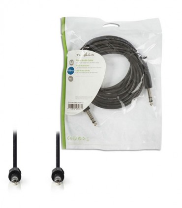 NEDIS CAGP23000BK50 Stereo Audio Cable 6.35 mm Male - 6.35 mm Male 5.0 m Black