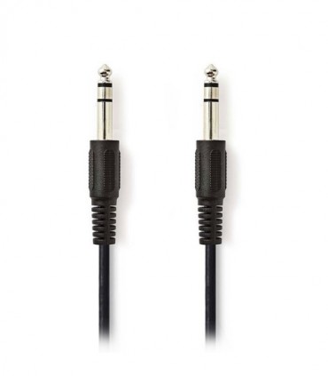 NEDIS CAGP23000BK50 Stereo Audio Cable 6.35 mm Male - 6.35 mm Male 5.0 m Black