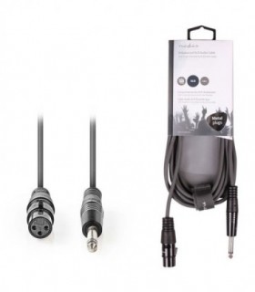 NEDIS COTH15120GY30 Unbalanced XLR Audio Cable XLR 3-pin Female - 6.35 mm Male 3