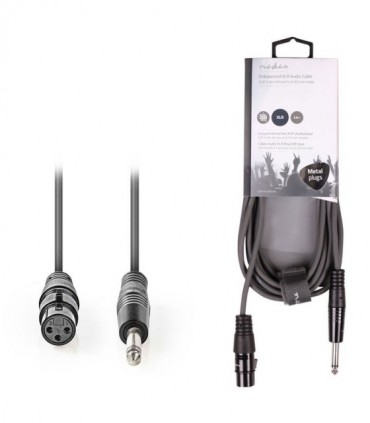 NEDIS COTH15120GY30 Unbalanced XLR Audio Cable XLR 3-pin Female - 6.35 mm Male 3