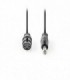 NEDIS COTG15120GY100 Unbalanced XLR Audio Cable XLR 3-pin Female - 6.35 mm Male