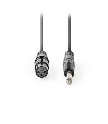 NEDIS COTG15120GY100 Unbalanced XLR Audio Cable XLR 3-pin Female - 6.35 mm Male