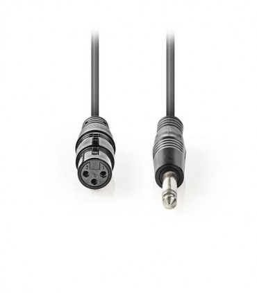NEDIS COTH15120GY15 Unbalanced XLR Audio Cable XLR 3-pin Female - 6.35 mm Male 1