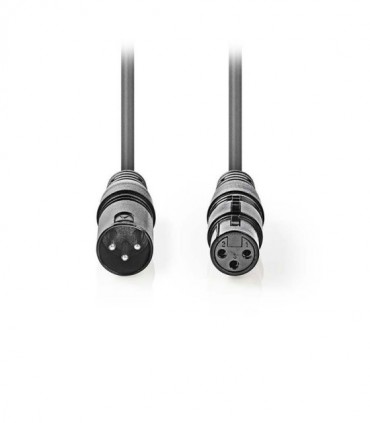 NEDIS COTH15010GY05 Balanced XLR Audio Cable XLR 3-Pin Male - XLR 3-Pin Female