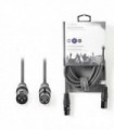 NEDIS COTH15010GY50 Balanced XLR Audio Cable XLR 3-Pin Male - XLR 3-Pin Female 5