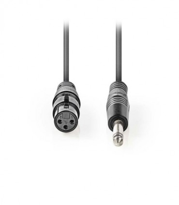 NEDIS COTH15120GY50 Unbalanced XLR Audio Cable XLR 3-pin Female - 6.35 mm Male 5